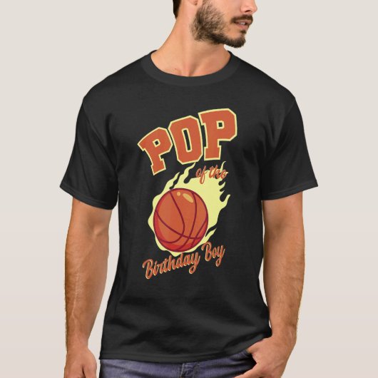 Pop Of The Birthday Boy Basketball Family Bday Par Tシャツ (正面)