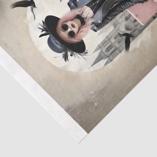 Pop Pink Lady of Ravens 薄葉紙 (詳細)