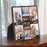 Pop Pop Grandfather Rustic Wood Photo Collage フォトプラーク<br><div class="desc">Capture the love between Pop Pop and his grandchildren with our Grandfather Grandchildren Photo Collage Plaque. This personalized plaque features a heartwarming photo collage, beautifully displaying cherished moments shared between Poppy and his beloved grandchildren. Surrounding the photos is the endearing title "Poppy, " adding a special touch to the design....</div>