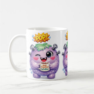 Pop Purple コーヒーマグカップ