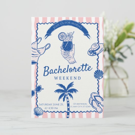 Pop the Bubbly – Bachelorette Weekend Celebration 招待状 (スタンド正面)