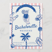 Pop the Bubbly – Bachelorette Weekend Celebration 招待状 (正面)