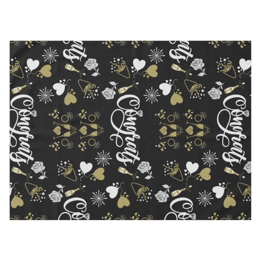 Pop The Champagne Celebration Party テーブルクロス (正面(横))