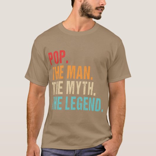 Pop the man the the legend family tシャツ (正面)