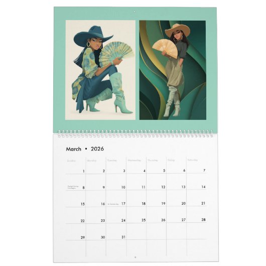 POP THEM FANS 2026 SPBq Calendar カレンダー (3月 2026)