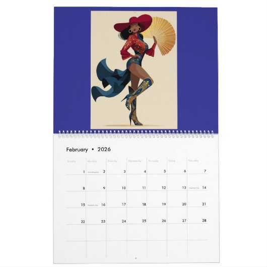 POP THEM FANS 2026 SPBq Calendar カレンダー (2月 2026)