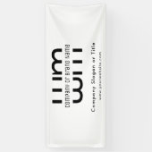 Pop Up Shop Black Modern Business Backdrop 横断幕 (縦)