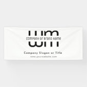 Pop Up Shop Black Modern Business Backdrop 横断幕 (横)