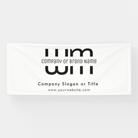 Pop Up Shop Black Modern Business Backdrop 横断幕 (横)