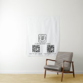 Pop Up Shop Logo QR Code Branding Display タペストリー (インサイチュ)