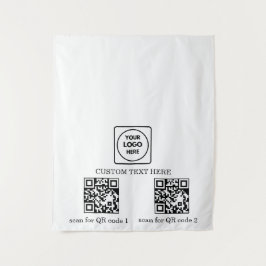 Pop Up Shop Logo QR Code Branding Display タペストリー