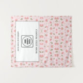 Pop Up Shop Logo Wildflower Branding Display タペストリー (正面(横))