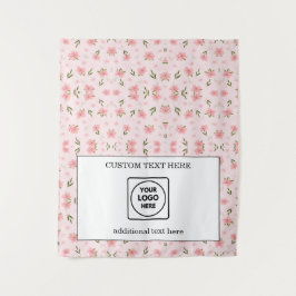 Pop Up Shop Logo Wildflower Branding Display タペストリー