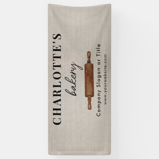 Pop Up Shop Rustic Bakery Business Backdrop 横断幕 (縦)