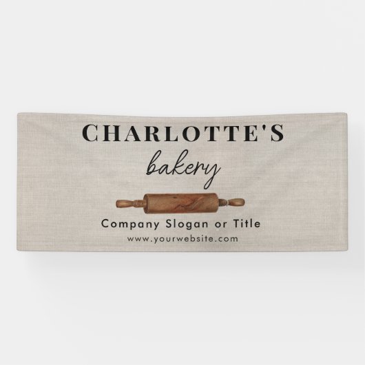 Pop Up Shop Rustic Bakery Business Backdrop 横断幕 (横)