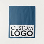 Pop Up Shop Table Runner Banner Big Logo Blue タペストリー (正面)