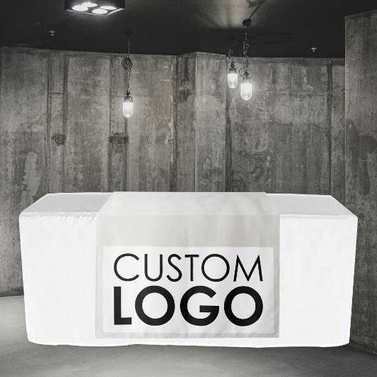 Pop Up Shop Table Runner Banner Big Logo Linen タペストリー
