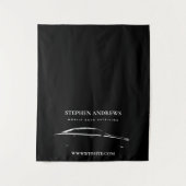 Pop Up Shop Table Runner Banner Business Logo Auto タペストリー (正面)