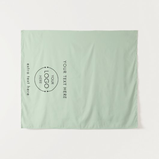 Pop Up Shop Table Runner Banner Business Logo Text タペストリー (正面(横))