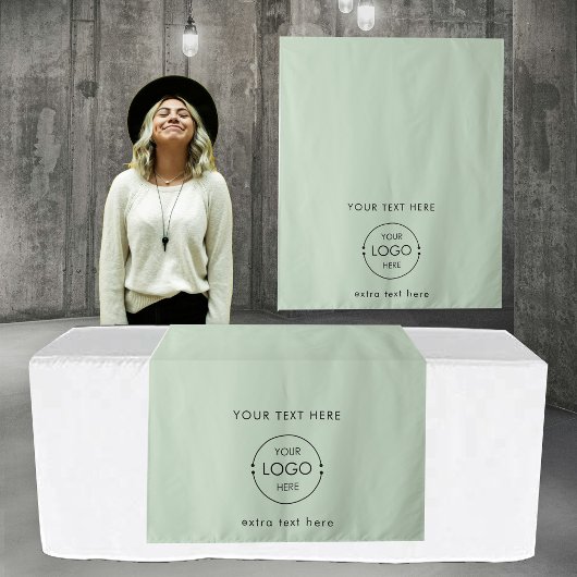 Pop Up Shop Table Runner Banner Business Logo Text タペストリー