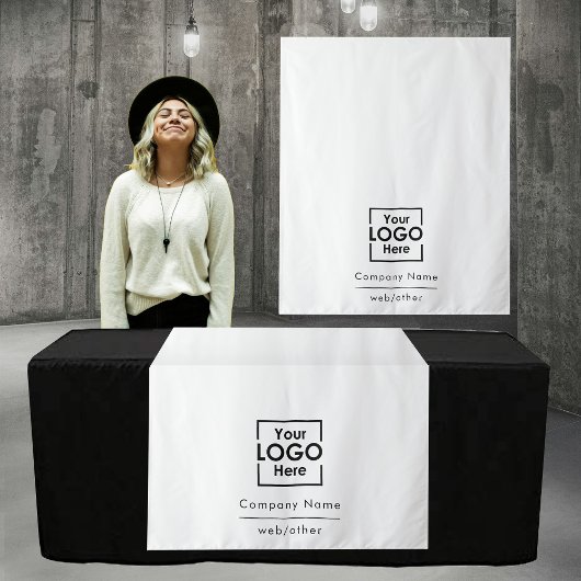 Pop Up Shop Table Runner Banner Business Logo Web タペストリー