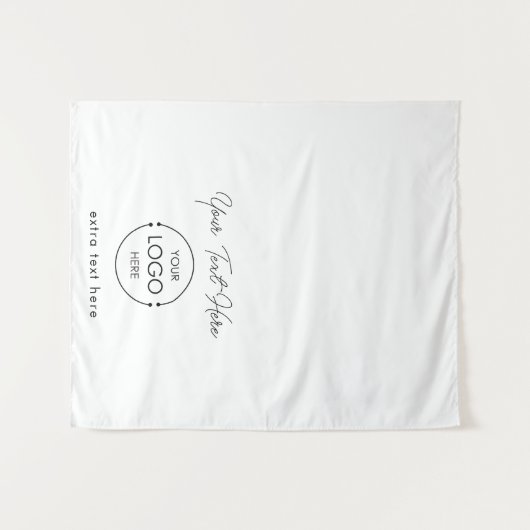 Pop Up Shop Table Runner Banner Logo Fancy Text タペストリー (正面(横))