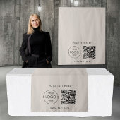 Pop Up Shop Table Runner Banner Logo QR Code タペストリー