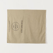 Pop Up Shop Table Runner Banner Logo Text Kraft タペストリー (正面(横))