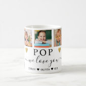 POP We Love You Grandkids 5 Photo Collage   コーヒーマグカップ (中央)