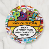POP When She Pops ベビーシャワースプリンクル フェイバータグ (裏面)