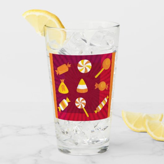 PopArtハロウィンキャンディ タンブラーグラス (アイス正面)