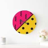 PopArtパターン ラージ壁時計 (ホーム)