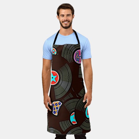 PopArtビニル エプロン (着用した状態)