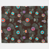 PopArtビニール フリースブランケット (正面(横))