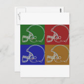 PopArtヘルメット ポストカード (正面/裏面)