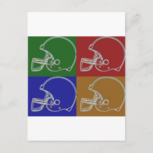 PopArtヘルメット ポストカード (正面)