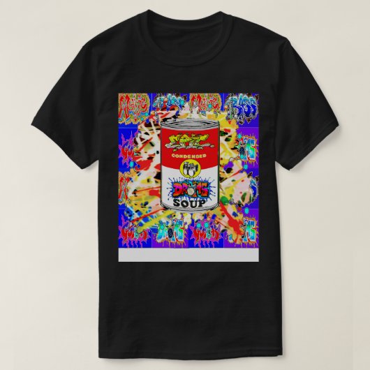 popart 60sドラム抽象芸術1960s tシャツ (デザイン正面)