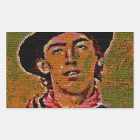 PopArt Billy 長方形シール (正面)