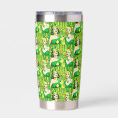 PopArt St Paddy's Pin-up Girls 保温保冷タンブラー (背面)