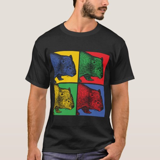 Popart Wombat Tシャツ (正面)