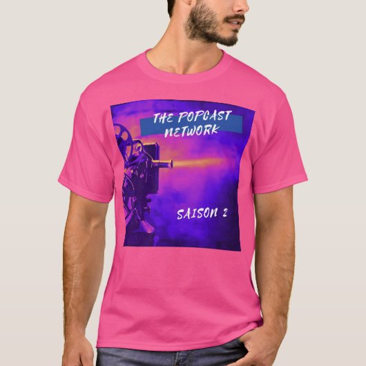 Popcast Network Season 2のロゴ Tシャツ (正面)