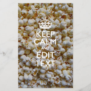 Popcornパーソナライズされたに保関するCALMとテキスト チラシ
