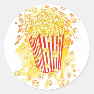 POPCORN_パーティー ラウンドシール