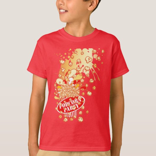 POPCORN_パーティー Tシャツ (正面)
