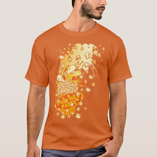 POPCORN_パーティー Tシャツ (正面)