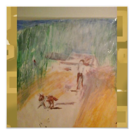 Popcorn Anime Abstract フォトプリント (正面)