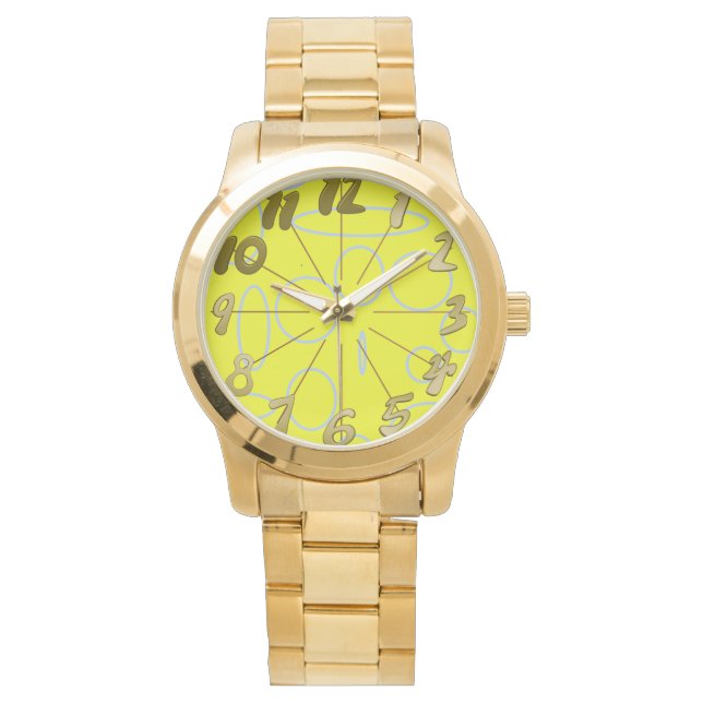 Popcorn Anime Loops Geometric 腕時計 (正面)