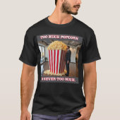 Popcorn Anyone men black T-shirt Tシャツ (正面)