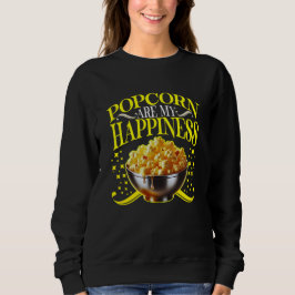 popcorn are my happiness スウェットシャツ