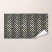 Popcorn Bath Towels (Dark Gray & Butter Yellow) バスタオルセット (ハンドタオル)